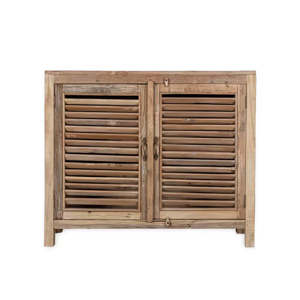 Nkuku IBO Reclaimed Wooden Slatted Sideboard